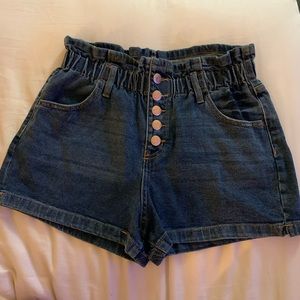 High waisted, Stretchy Jean Shorts